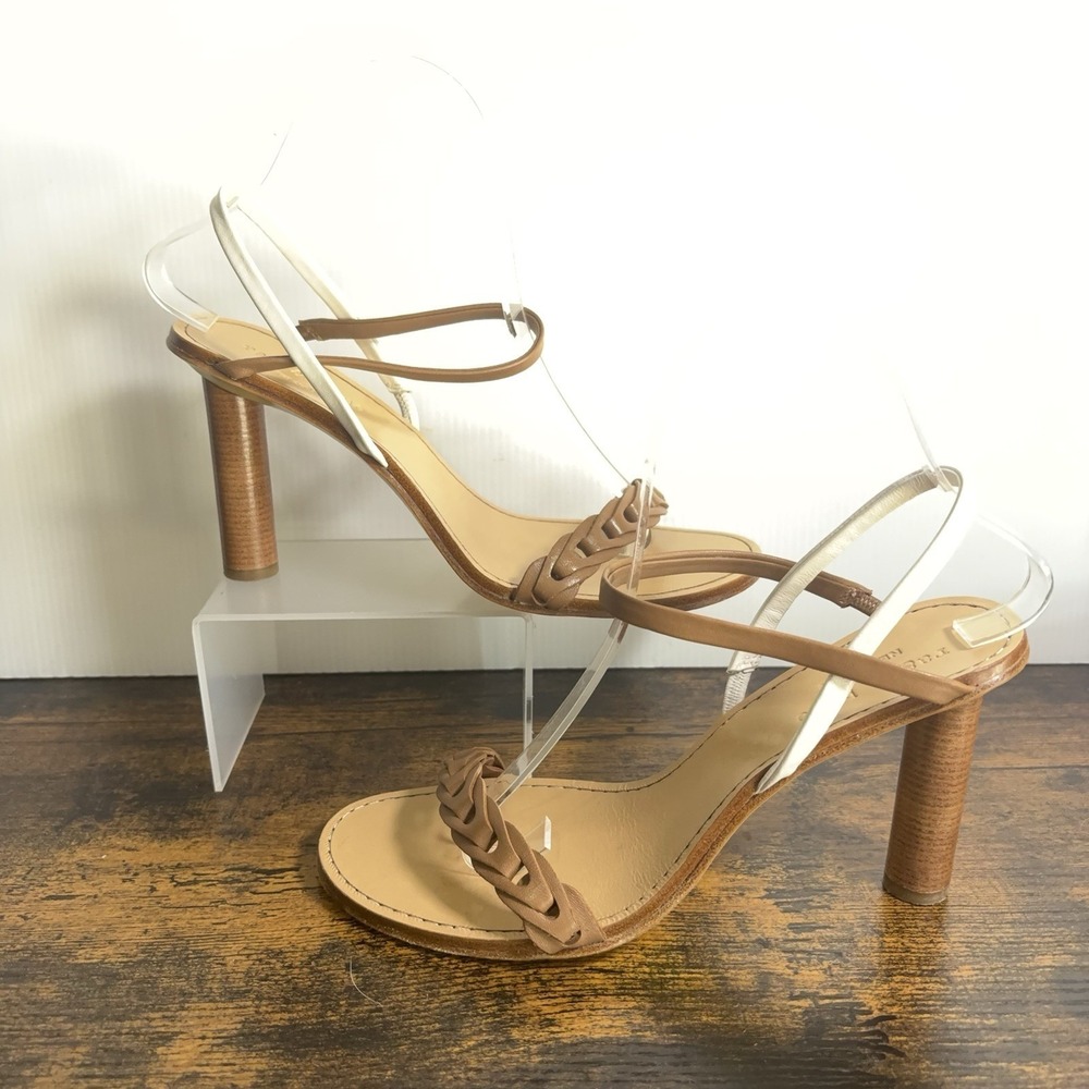 Rag &‎ Bone NY Infinity Heels Womens Sz 8.5 EU 38.5 Brown Ankle Strap
